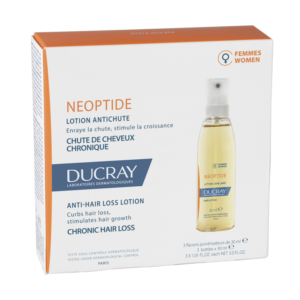 Ducray Neoptide лосьон от выпадения волос, лосьон, от хронического выпадения волос у женщин, 30 мл, 3 шт.