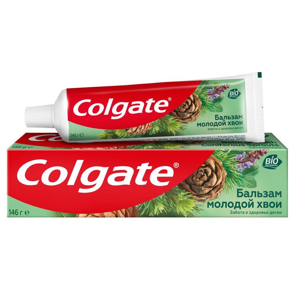 фото упаковки Colgate Паста Зубная бальзам молодой хвои