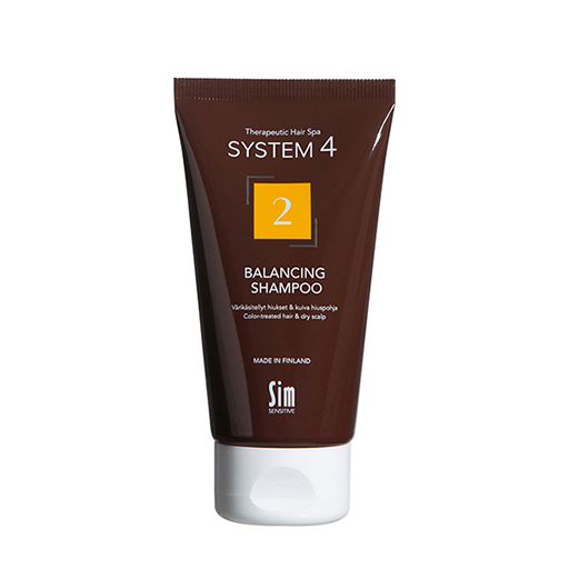 System 4 Терапевтический шампунь №2 для сухой кожи головы, сухих и окрашенных волос, шампунь, 75 мл, 1 шт.