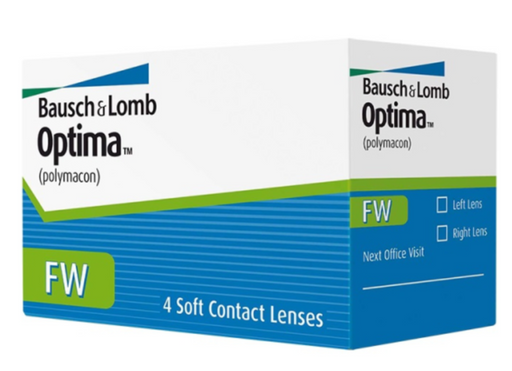 Bausch&Lomb Optima FW Контактные линзы плановой замены, BC=8.7 d=14.0, D(-1.00), стерильно, 4 шт.
